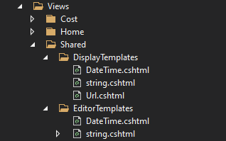 location of DisplayTemplates and EditorTemplates folders