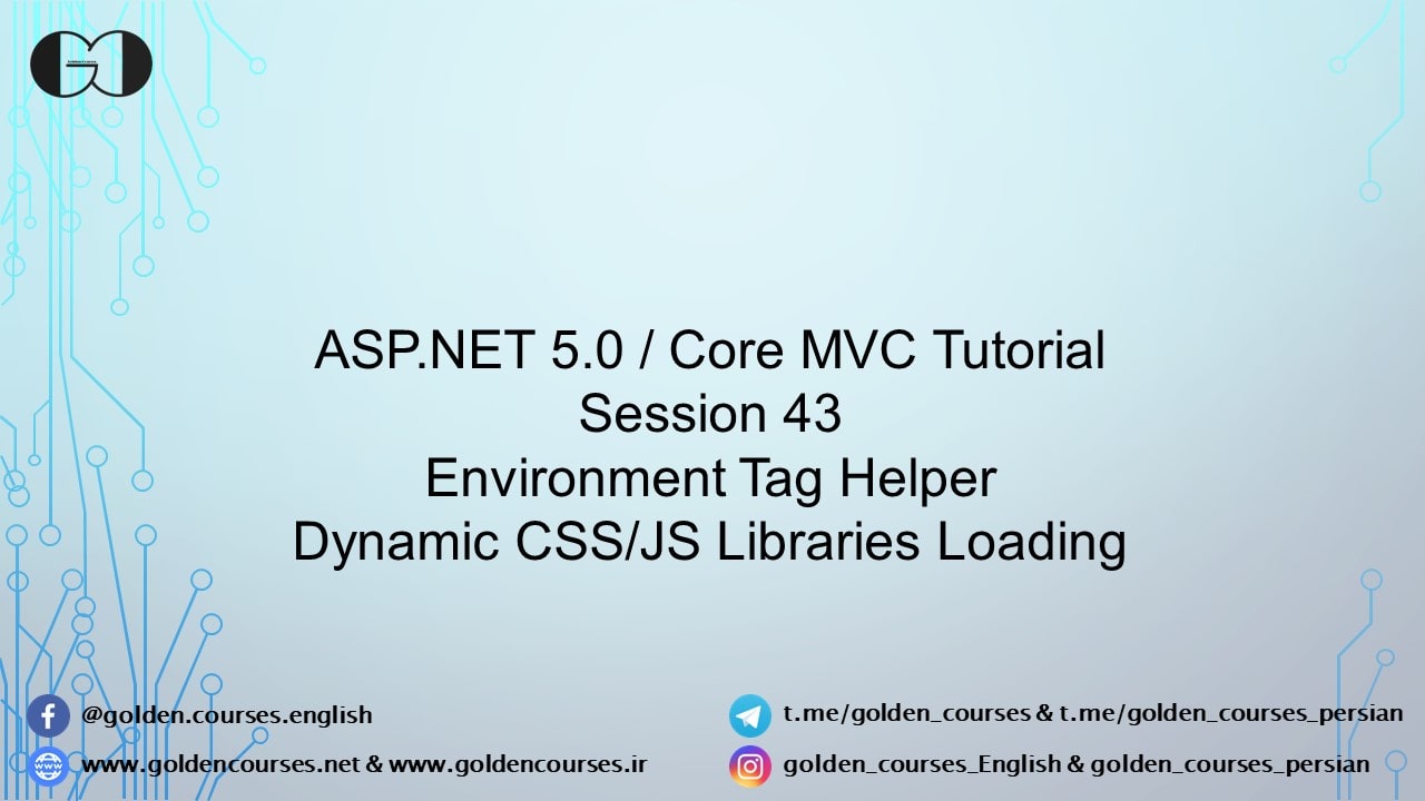Environment Tag Helper & Dynamic Library Loading - Session43-min