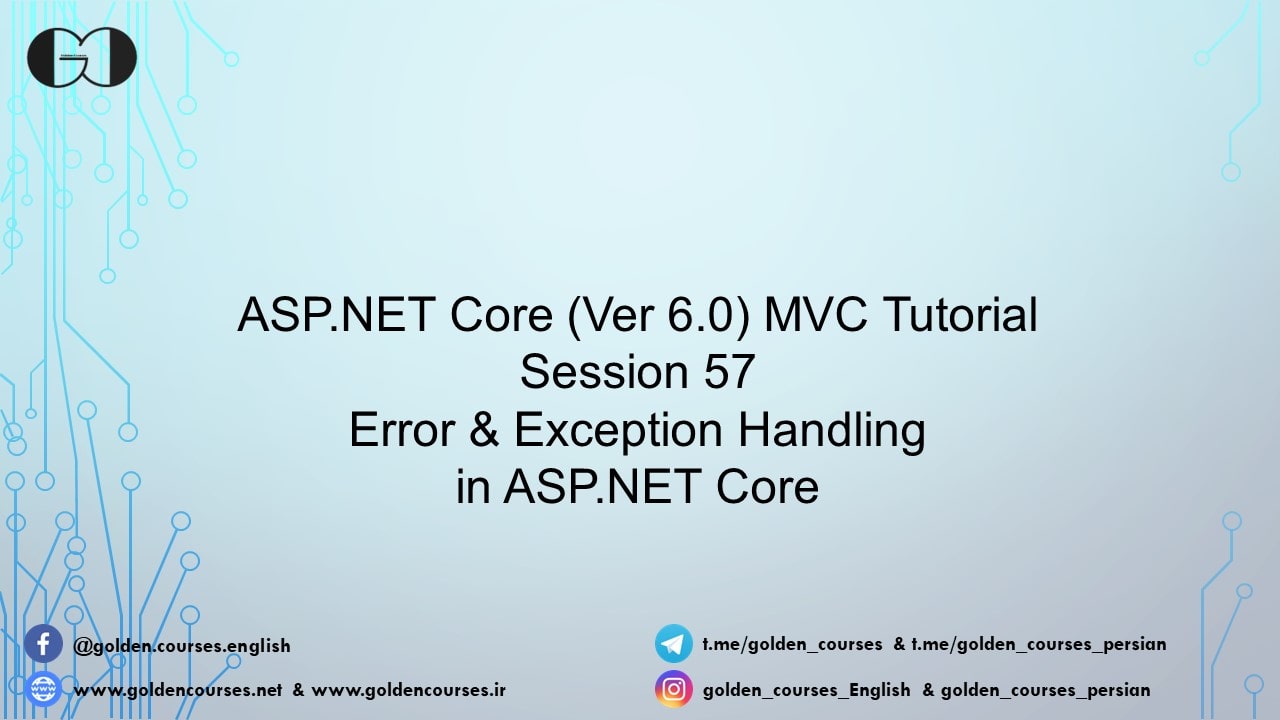 Error and Exception Handling - Session57